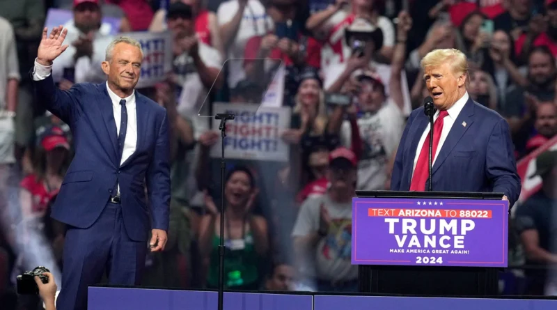 RFK Jr. joins Trump onstage at Arizona rally hours after endorsing him