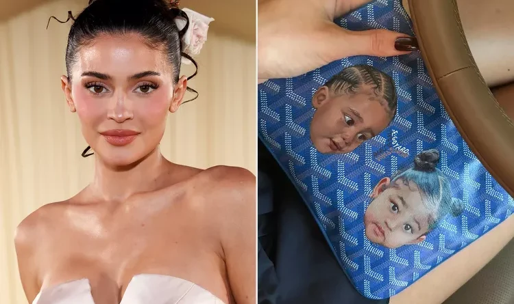 Kylie Jenner Shows Off Custom Purse Adorned with Daughter Stormi and Son Aire’s Faces