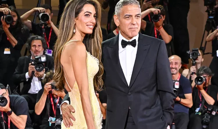 George and Amal Clooney Light Up Wolfs Premiere Carpet in Chic Date Night Looks